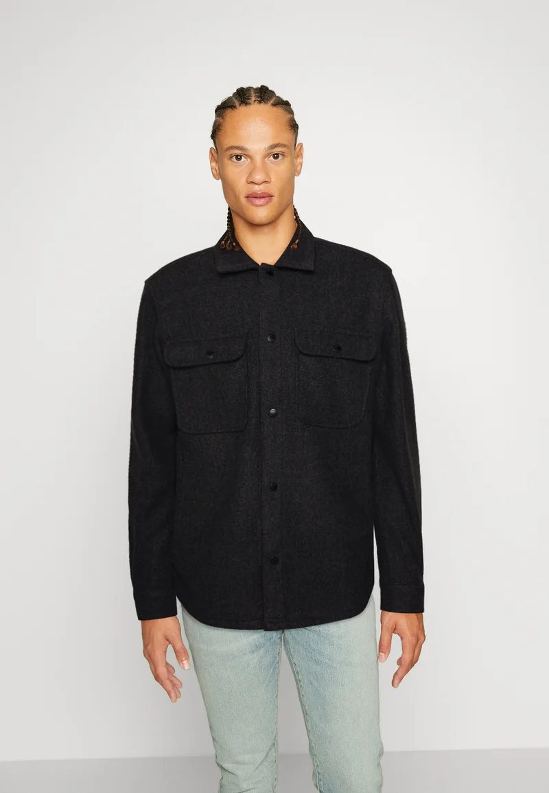 Outlet Online Only & Sons ONSASH LOOK - Shirt black Clothing Shirts Casual Shirts