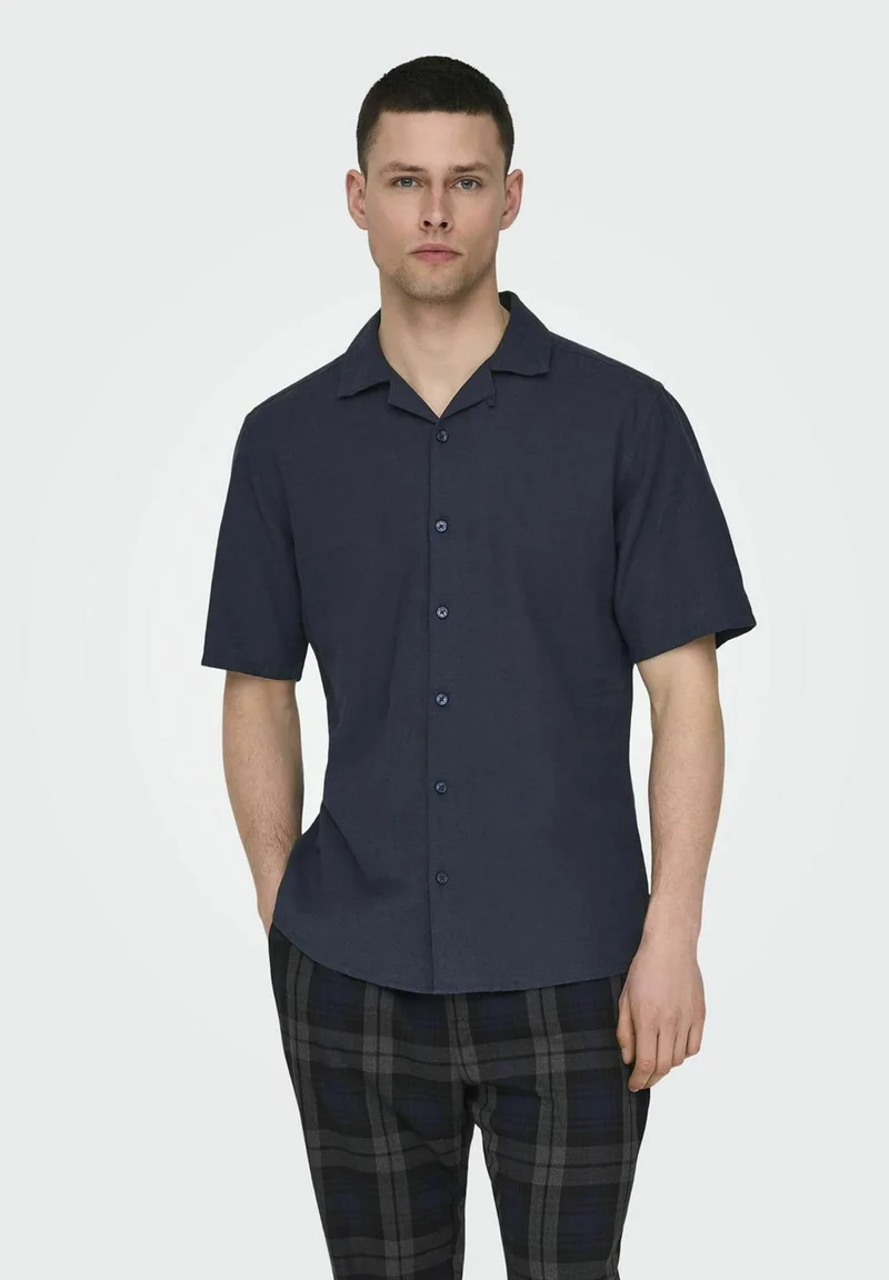 Outlet Factory Online Store Only & Sons ONSCAIDEN LIFE SOLID RESORT - Shirt night sky Clothing Sale Shirts Business Shirts