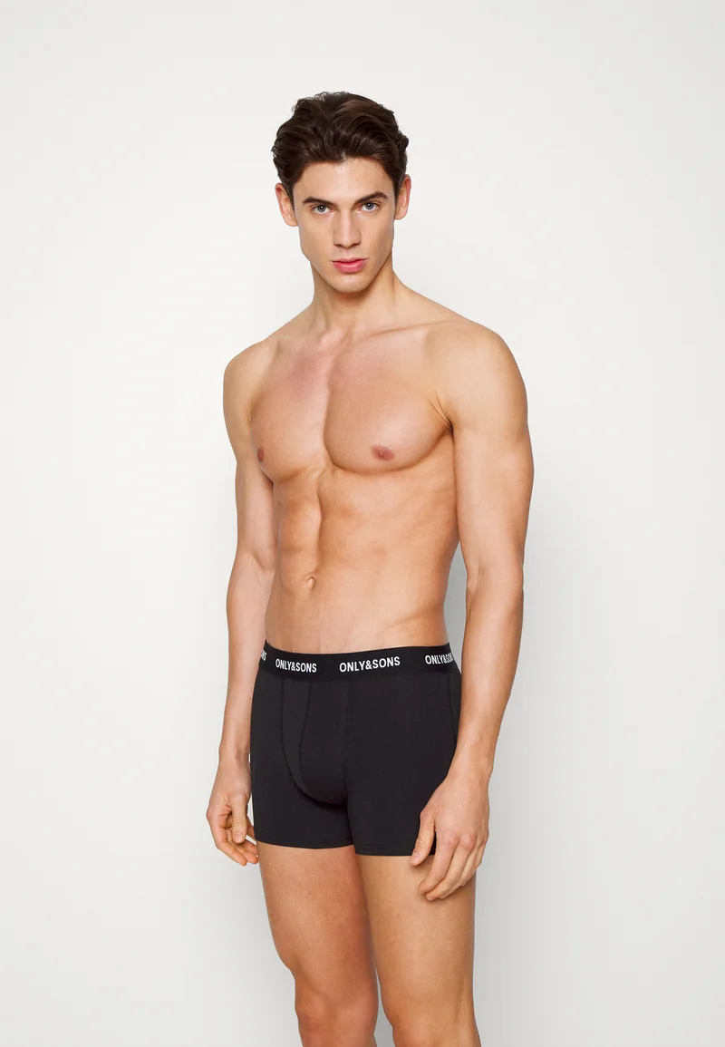 wholesale price Only & Sons ONSFITZ SOLID TRUNK 3PACK NOOS - Pants black Clothing Sale Underwear & Socks Bathrobes Boxer briefs