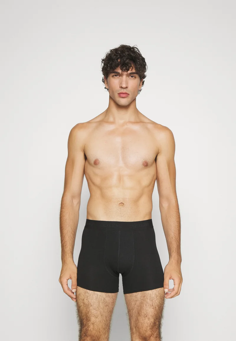 The Most Fashion Designs Only & Sons ONSFITZ SOLID TRUNK 3 PACK - Pants black Clothing Sale Underwear & Socks Bathrobes Boxer briefs