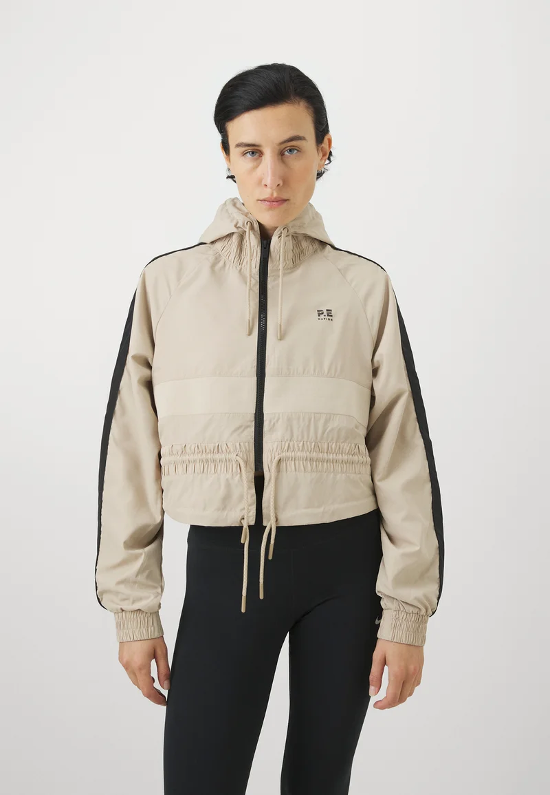 Various Colors P.E Nation CROPPED - Waterproof jacket sesame Clothing Jackets & Blazers Bomber Jackets