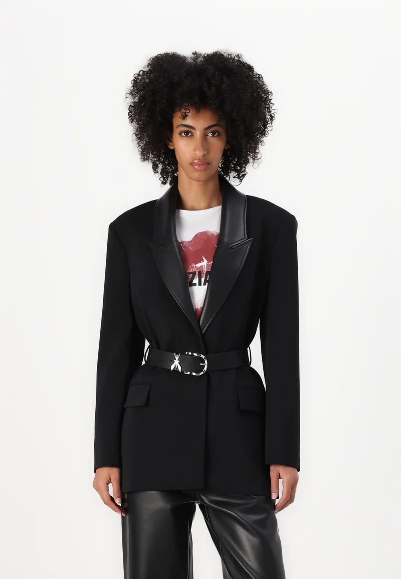Available to buy online Patrizia Pepe JACKET - Blazer nero Clothing Jackets & Blazers Blazers