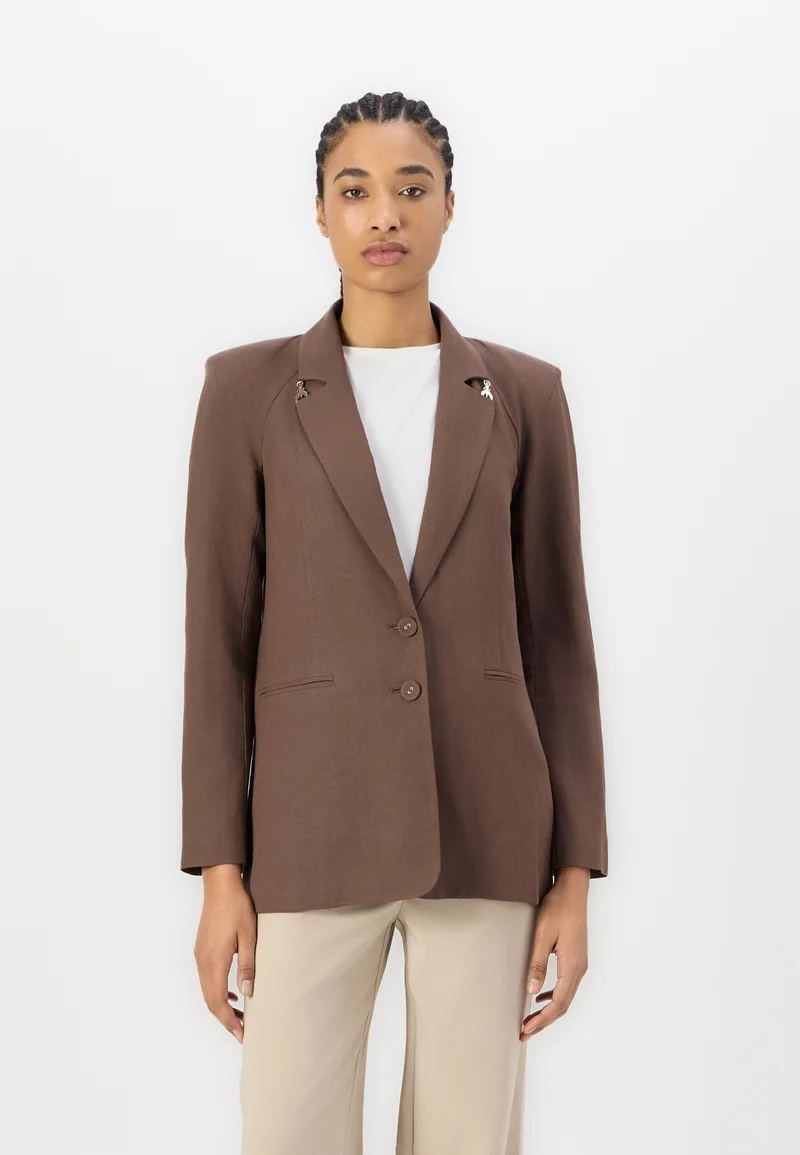 best value Patrizia Pepe GIACCA - Blazer sensual brown Clothing Jackets & Blazers Blazers