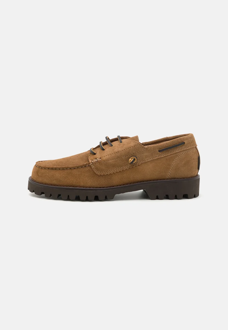 Elegant Factory Outlet Pompeii BRISTOL - Lace-ups tan Streetwear Shoes Lace-up shoes Boat shoes