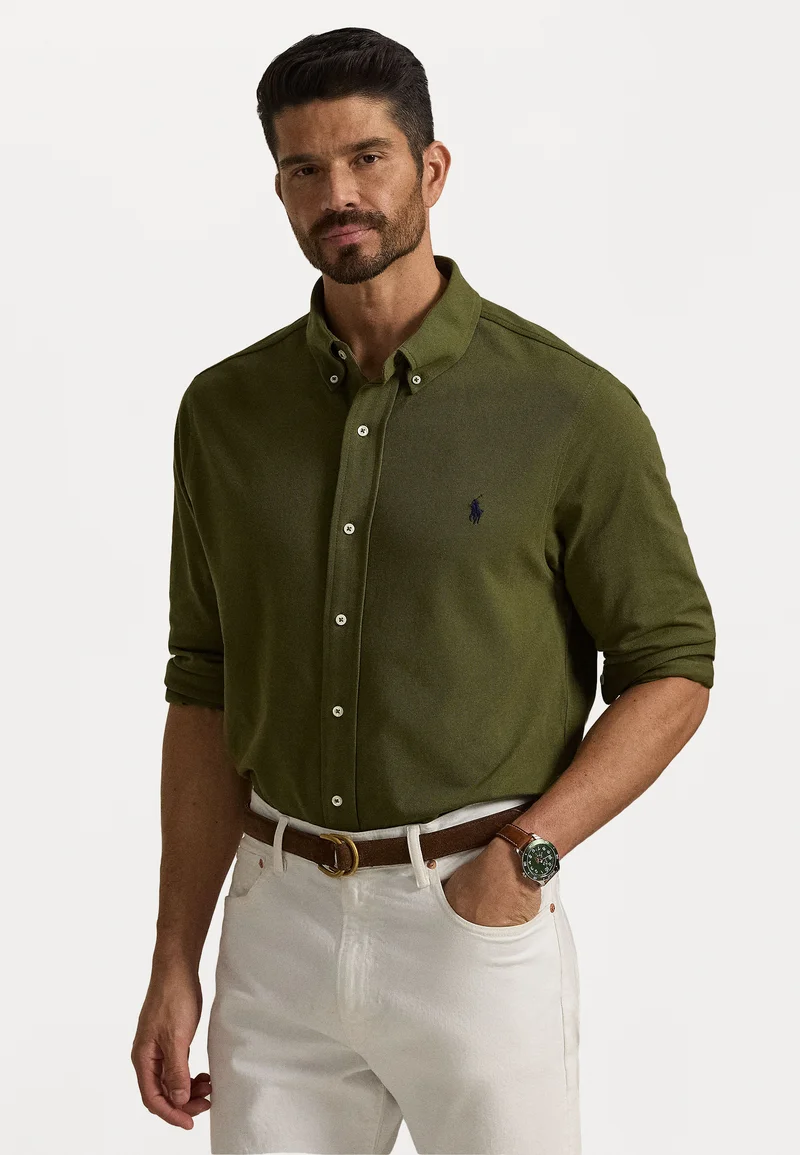 cheapest online price Polo Ralph Lauren Big & Tall FEATHERWEIGHT SHIRT - Shirt new olive Clothing Shirts Casual Shirts