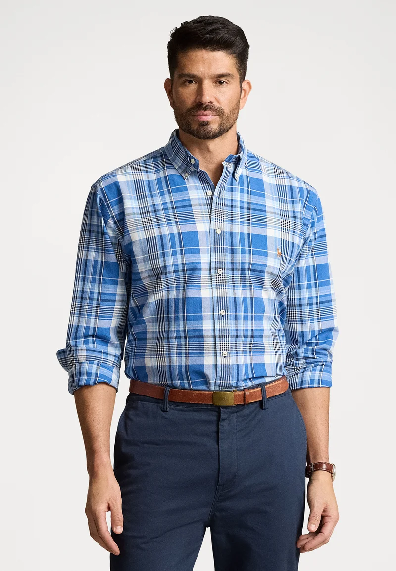 100% Satisfaction Guarantee Polo Ralph Lauren Big & Tall PLAID OXFORD SHIRT - Shirt blue multi Clothing Sale Shirts Business Shirts