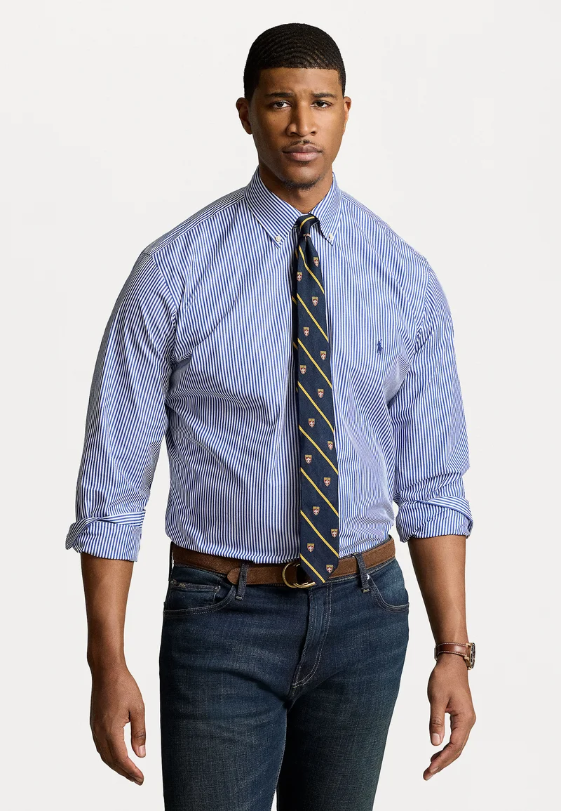 100% Satisfaction Guarantee Polo Ralph Lauren Big & Tall BENGAL-STRIPE STRETCH POPLIN SHIRT - Shirt blue/white bengal stripe Clothing Shirts Casual Shirts