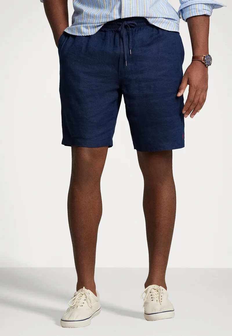 Best Selling Clearance Polo Ralph Lauren Big & Tall POLO PREPSTER LINEN SHORT - Shorts newport navy Clothing Casual Shorts