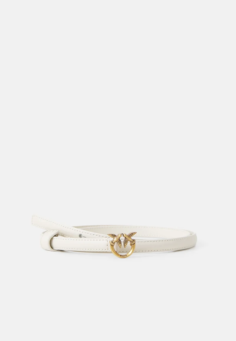 Authentic Pinko LOVE BERRY  - Belt bianco seta/antique gold-coloured Accessories Belts Casual belts