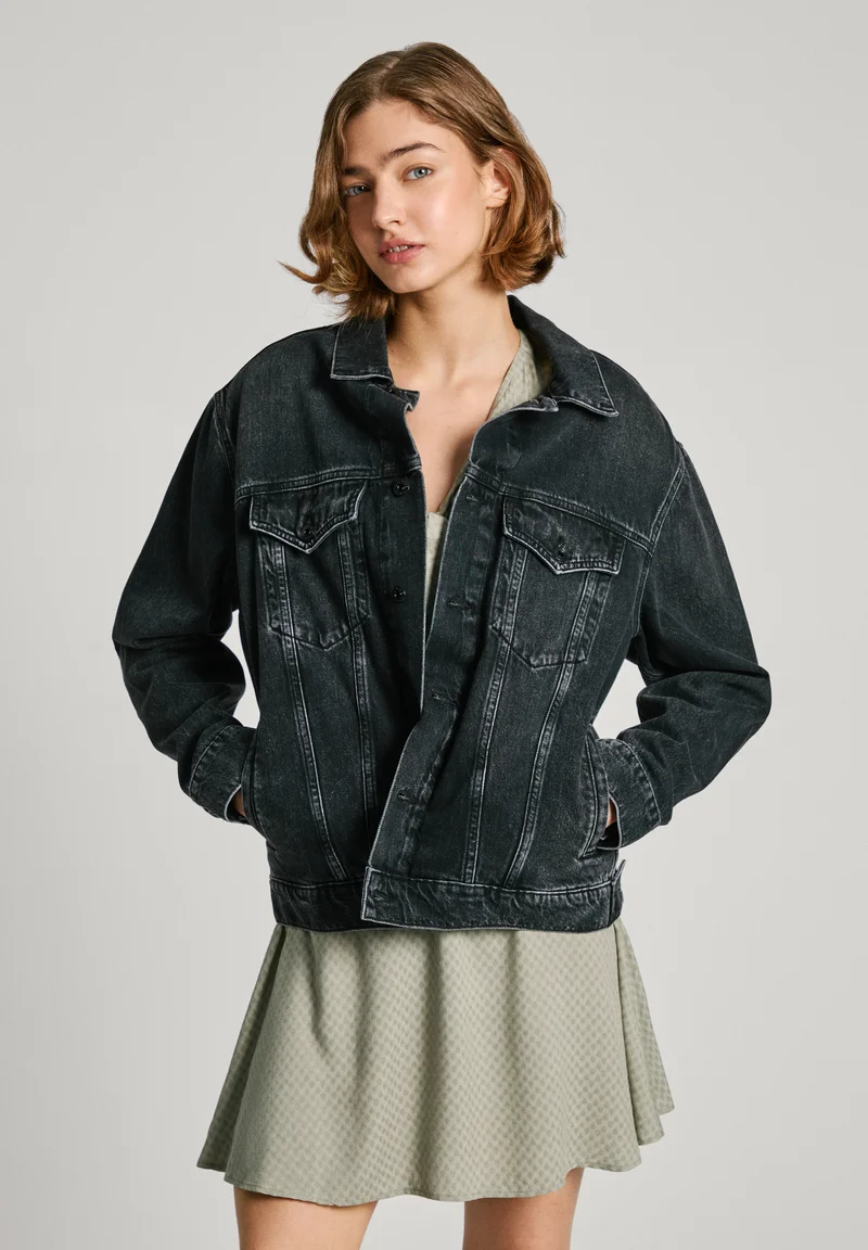 100% high Quality Guarantee Pepe Jeans BOYFRIEND JACKET - Denim jacket denim Clothing Jackets & Blazers Bomber Jackets