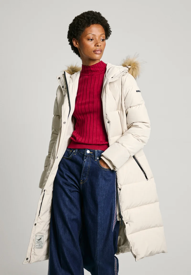 worldwide shipping Pepe Jeans BELLA - Outdoor jacket mousse white Clothing Jackets & Blazers Bomber Jackets
