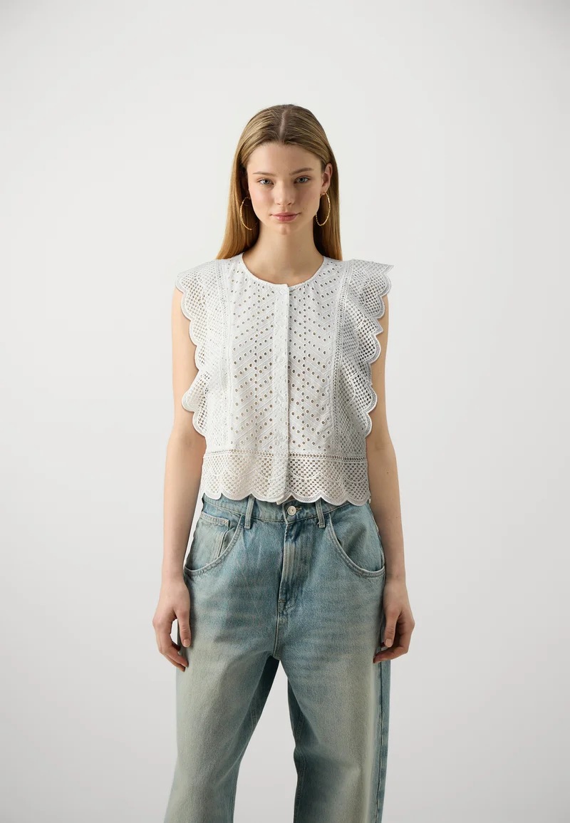 Fantastic savings Pieces PCKARISMA - Print T-shirt cloud dancer Clothing Shirts & Blouses Blouses