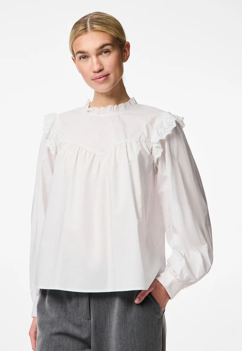 best-loved Pieces PCVELA - Blouse bright white Clothing Shirts & Blouses Blouses