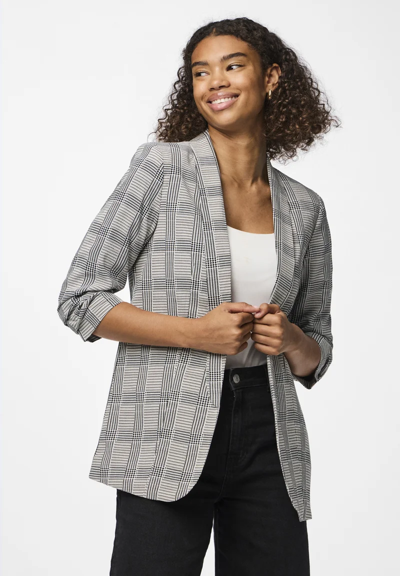 incredible prices Pieces PCBOSELLA 3/4 PRINTED  - Blazer black Clothing Jackets & Blazers Blazers