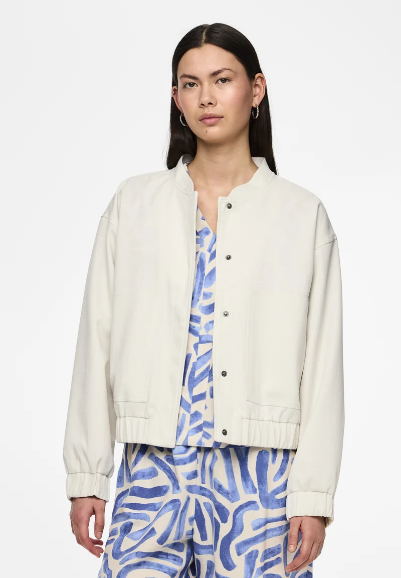 Best Discount Price Pieces PCANNIE - Bomber Jacket whisper white Clothing Jackets & Blazers Bomber Jackets