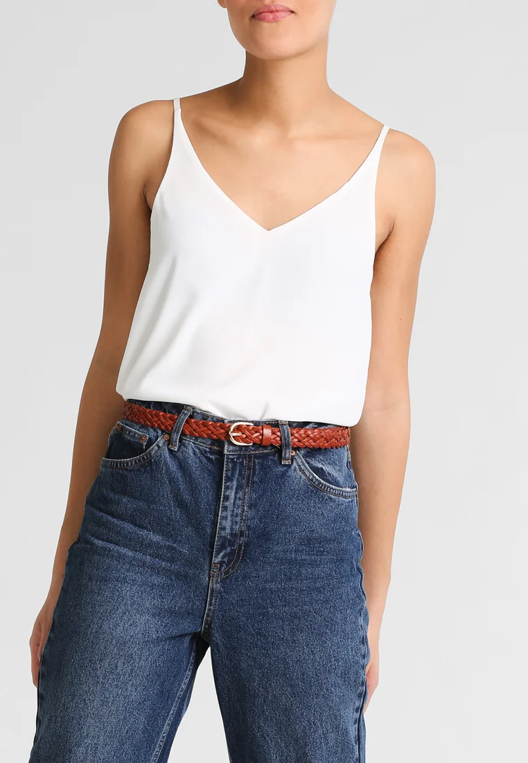 enjoy great discount Pieces PCAVERY BELT - Belt cognac Accessories Sale Belts Braided belt