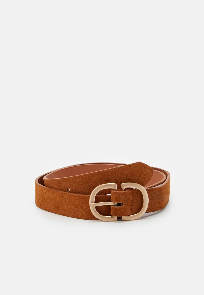 premier fashion designer Pieces PCJUVA JBELT - Belt cognac/gold-coloured Accessories Belts Casual belts