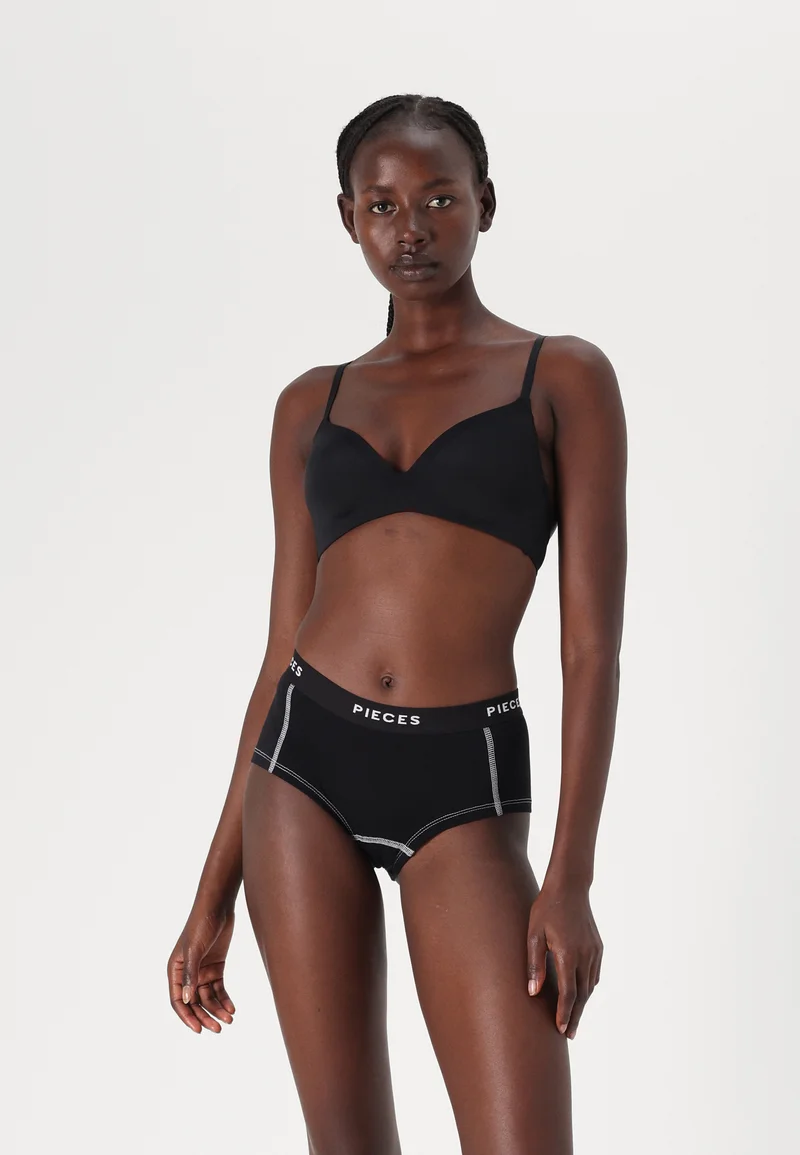 Factory Outlet Price Pieces PCLOGO LADY 4 PACK - Briefs black/white Clothing Underwear Shapewear