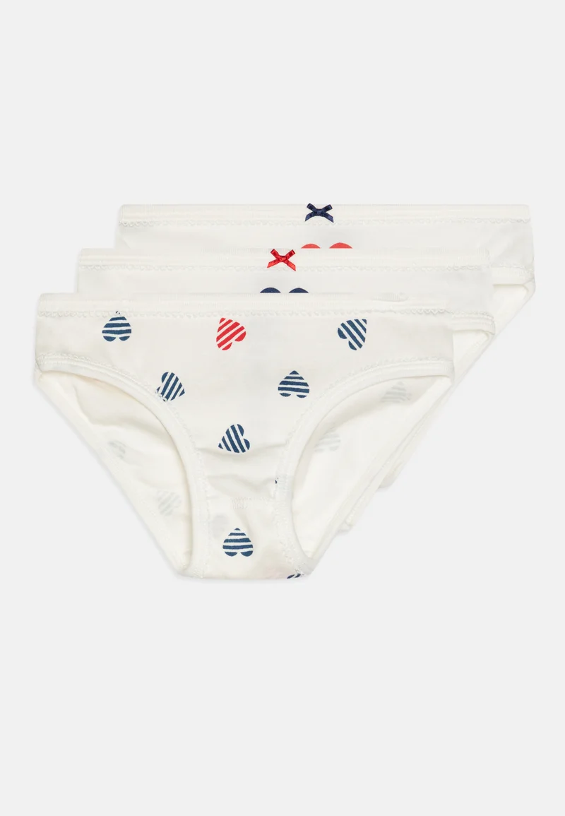 Online Shop Petit Bateau KIDS CULOTTES 3 PACK - Briefs marshmallow/bleu/rouge/multicolor Clothing Underwear & Nightwear Underwear Bras & bustiers