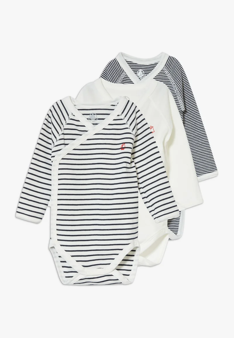 attractive price Petit Bateau NAISS 3 PACK - Body marshmallow/smoking Clothing Underwear & Nightwear Bodies