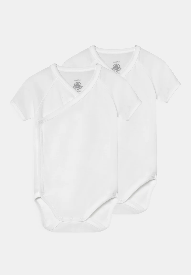 gorgeous Petit Bateau NAISS 2 PACK UNISEX - Body white Clothing Underwear & Nightwear Bodies