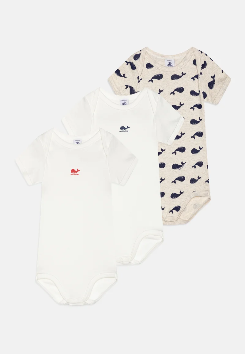 Wholesale online Petit Bateau BABY UNISEX 3 PACK - Body multi-coloured Clothing Underwear & Nightwear Bodies