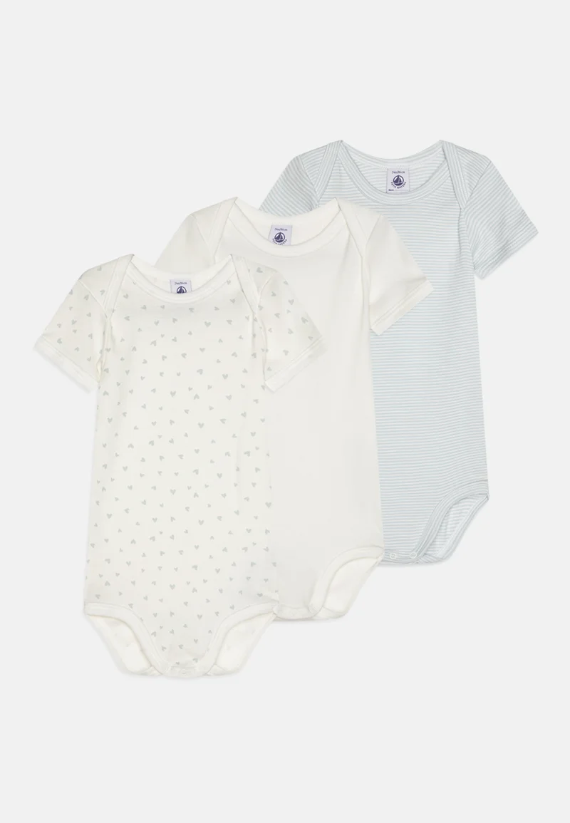 wide varieties Petit Bateau BÉBÉ UNISEX 3 PACK - Body marshmallow Clothing Underwear & Nightwear Bodies
