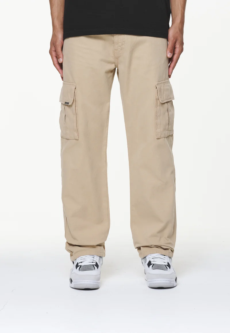 Discount Save up to Pegador NEIVA PANTS - Cargo trousers beige Streetwear Sale Streetwear Clothing Swimwear Cargo Trousers