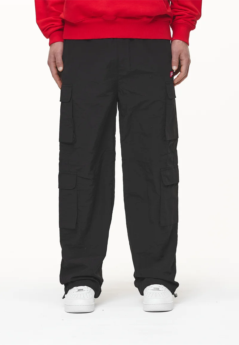 fashionable design Pegador JACKS TECH PANTS - Cargo trousers black Streetwear Sale Streetwear Clothing Swimwear Cargo Trousers