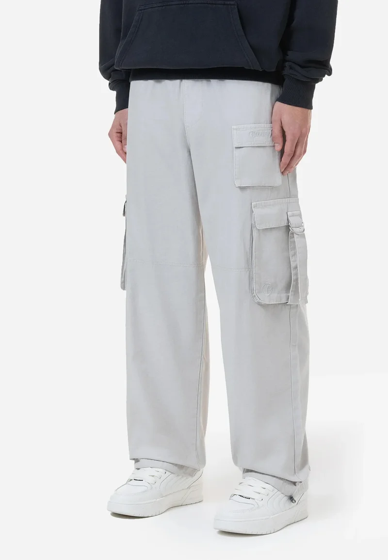 sale retailer Pegador STRATH PANTS - Cargo trousers clear grey Clothing Trousers Cargo trousers