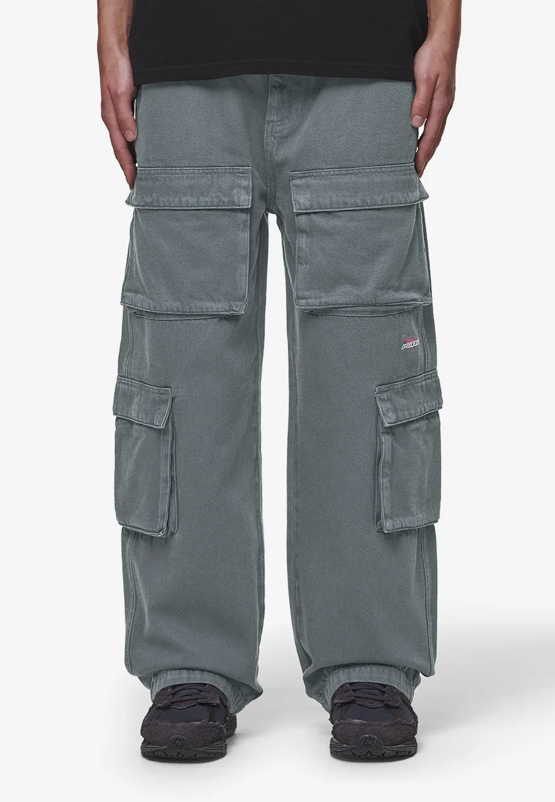 Outlet Store Pegador PENARD - Cargo trousers anthracite Streetwear Sale Streetwear Clothing Swimwear Cargo Trousers