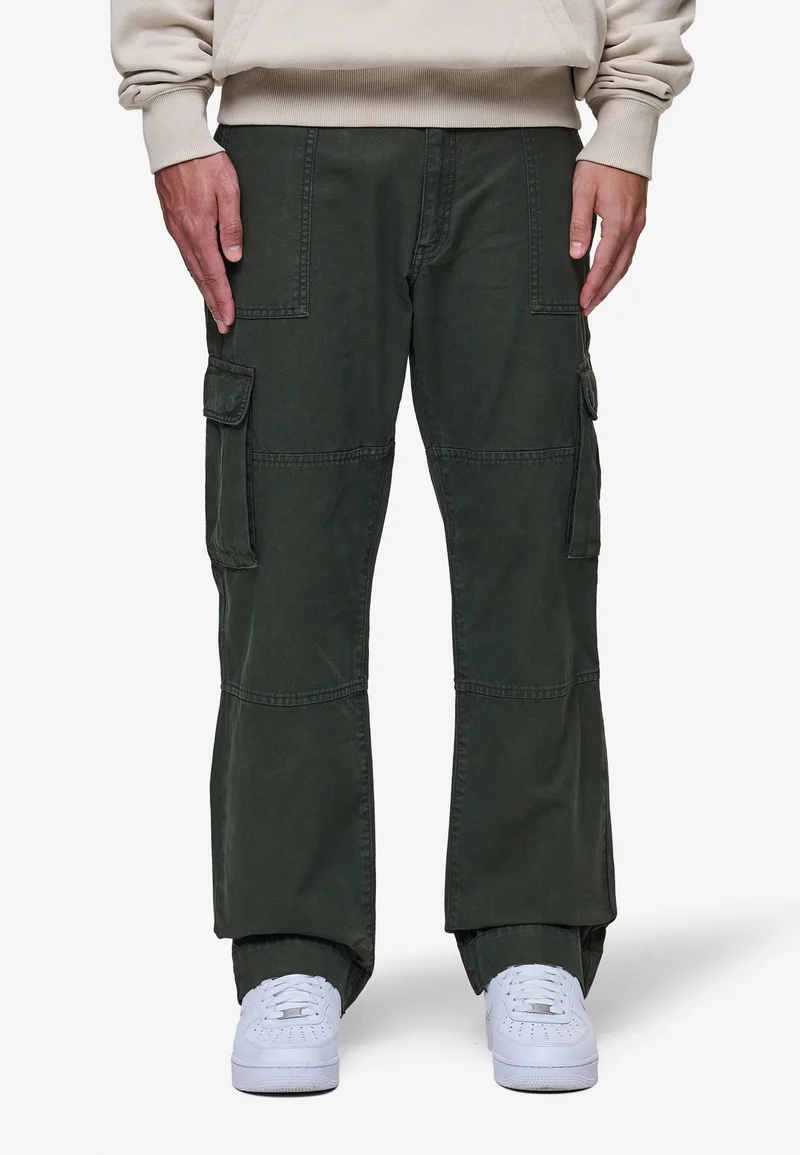Official USA Stockists Pegador RISLEY - Cargo trousers olive green Streetwear Sale Streetwear Clothing Swimwear Cargo Trousers