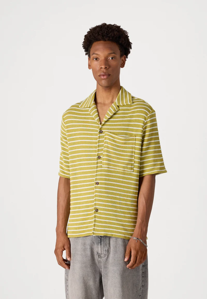 official authorized store Pier One Shirt - green/white Clothing Sale Shirts Business Shirts