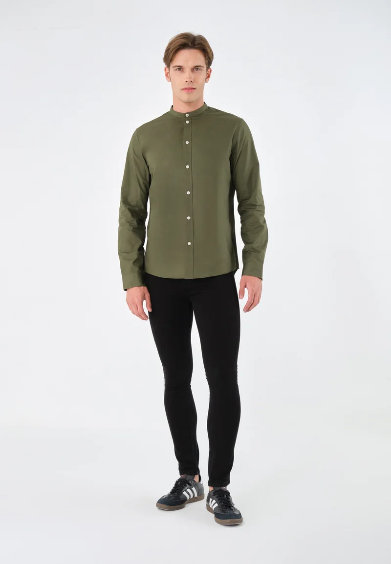 low price Pier One 2 PACK - Shirt oliv/black Clothing Shirts Casual Shirts