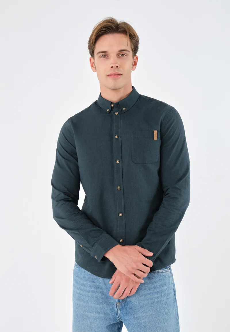 Sale UK Pier One Shirt - dark green Clothing Shirts Casual Shirts
