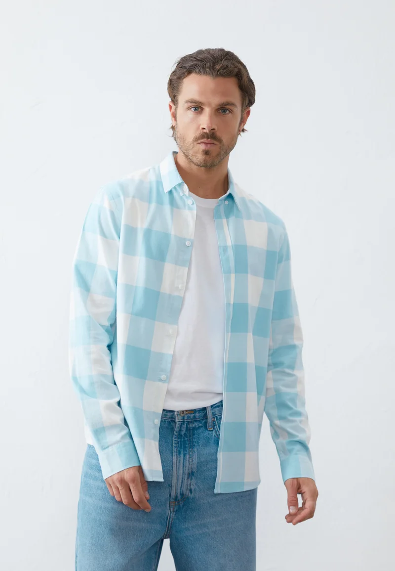 Free and Fast Shipping Pier One Shirt - blue/white Clothing Sale Shirts Business Shirts