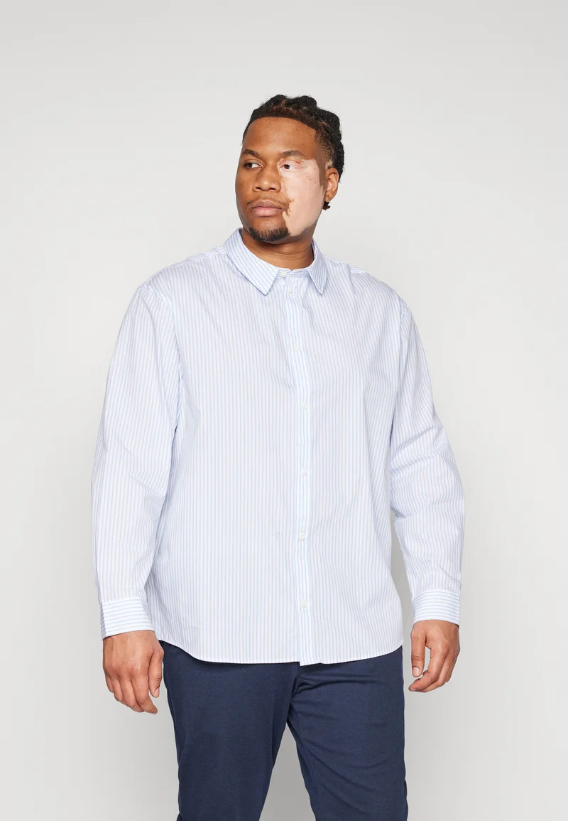 outlet for sale Pier One Shirt - light blue/white Clothing Sale Shirts Business Shirts