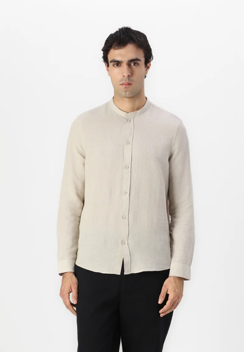 luxury fashion brands Pier One Shirt - mottled beige Clothing Shirts Casual Shirts