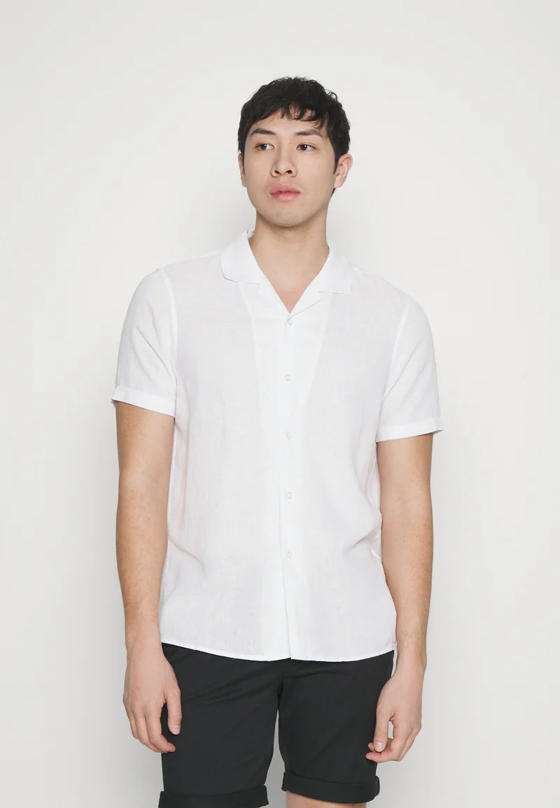 Biggest Discount Pier One SHIRT-LINEN BLEND - Shirt  white Clothing Sale Shirts Business Shirts
