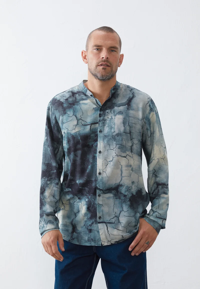 Official USA Stockists Pier One Shirt - blue/beige Clothing Sale Shirts Business Shirts