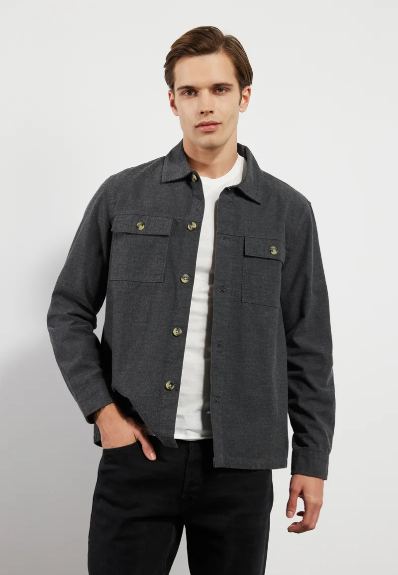 free delivery Pier One Shirt - dark grey Clothing Sale Shirts Business Shirts