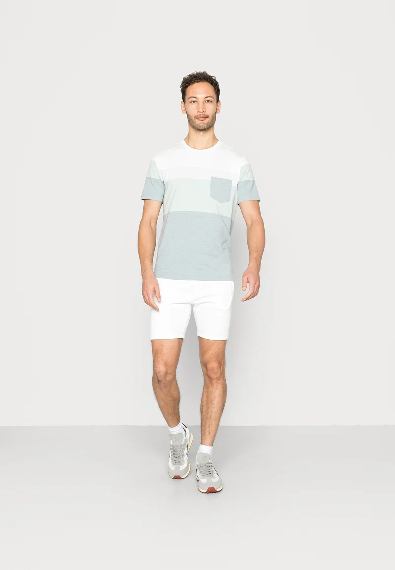 professional online store Pier One 2 PACK - Shorts black/white Clothing Casual Shorts