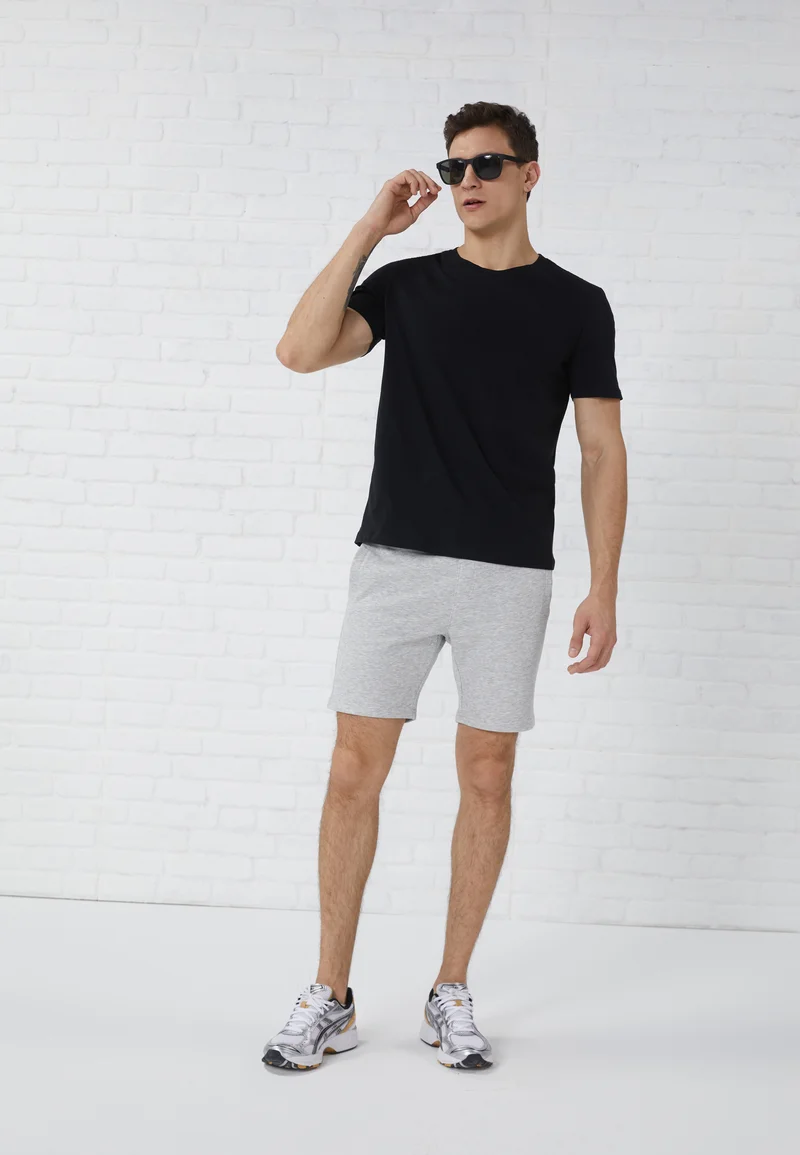 Superior Quality Pier One 3 PACK - Shorts dark blue/mottled light grey/offwhite Clothing Casual Shorts
