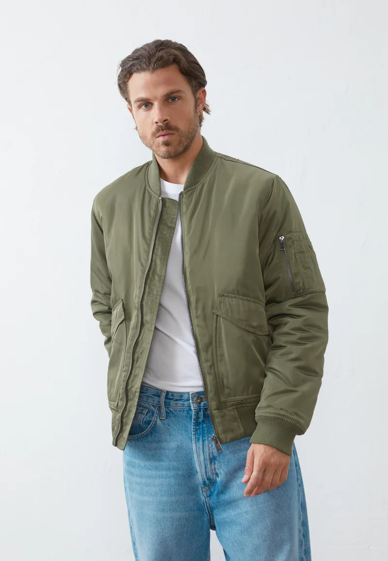 Authorized Site Pier One Bomber Jacket - khaki Clothing Sale Jackets Gilet Bomber Jackets