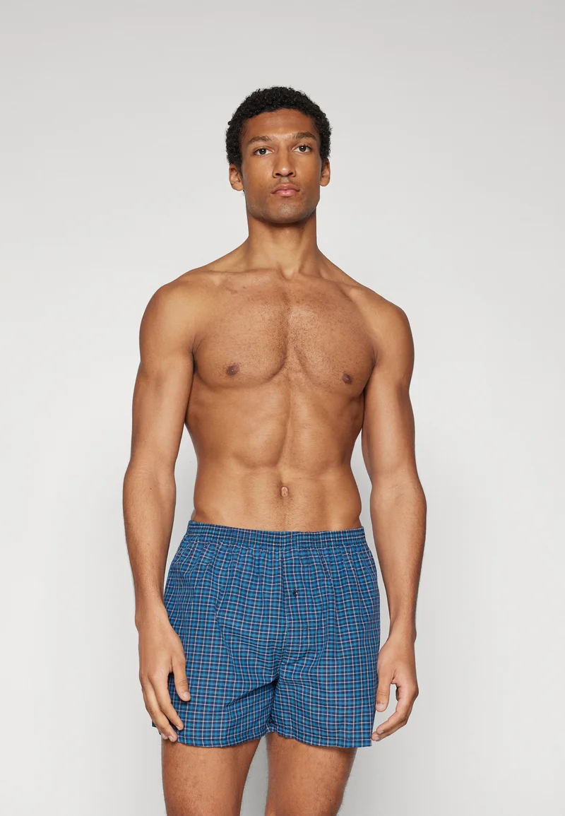 Official USA Stockists Pier One 5 PACK - Boxer shorts dark blue/blue Clothing Underwear & Socks Underpants Boxer shorts