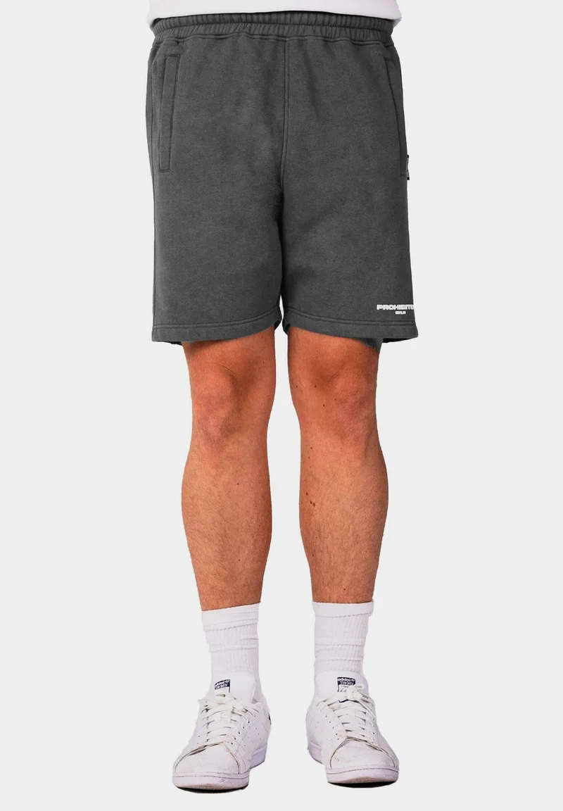 authorized dealers PROHIBITED Tracksuit bottoms - grey stone washed berlin Clothing Shorts Casual Shorts