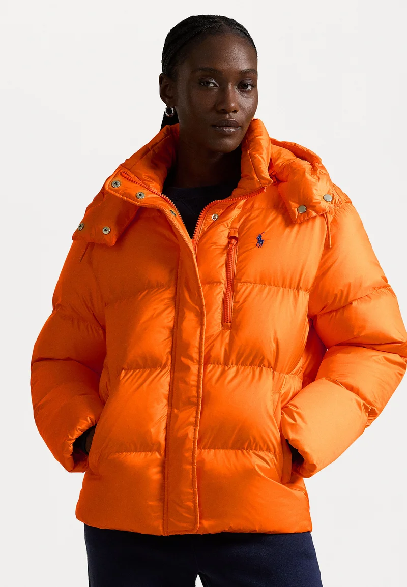 Best Discount Price Polo Ralph Lauren INS COA - Down jacket orange Clothing Jackets & Blazers Bomber Jackets