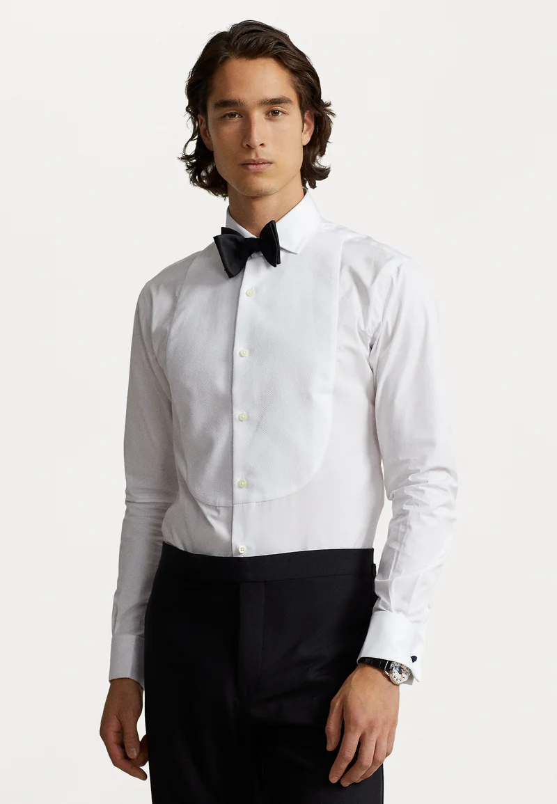UK Factory Outlet Polo Ralph Lauren CUSTOM FIT FRENCH CUFF TUXEDO SHIRT - Formal shirt white Clothing Sale Shirts Business Shirts