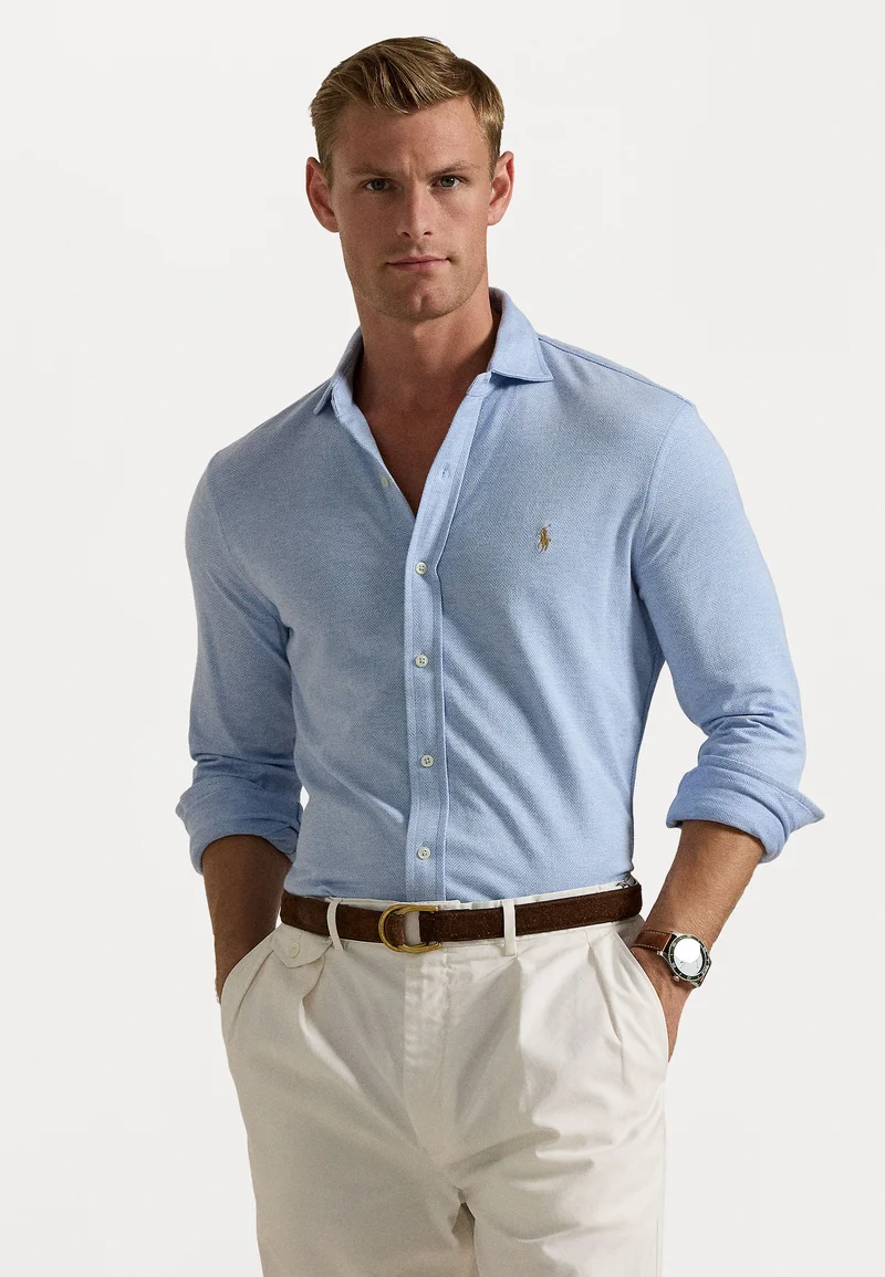 UK Cheap Sale Polo Ralph Lauren HERRINGBONE SHIRT - Shirt isle heather/office blue Clothing Shirts Casual Shirts