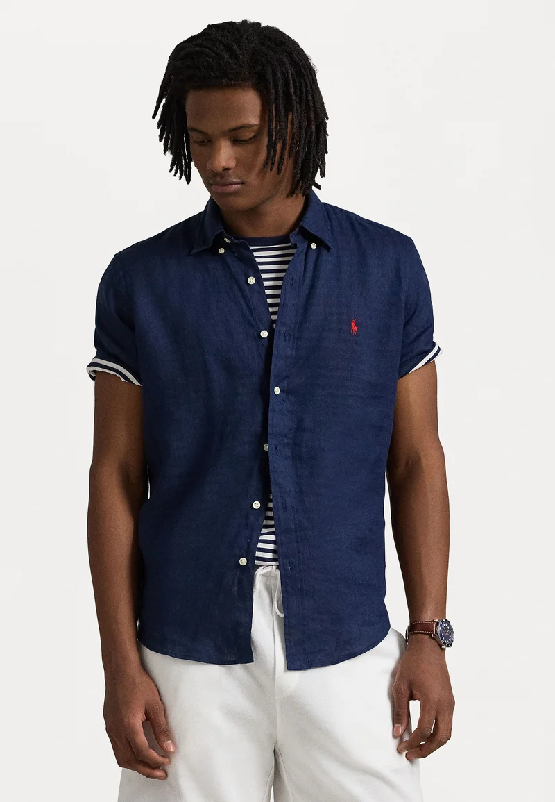 Outlet Seller 2017 Polo Ralph Lauren CUSTOM FIT LINEN SHIRT - Shirt newport navy Clothing Shirts Casual Shirts